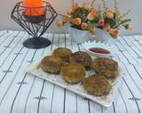 A picture of step 4 of Potato stuffing chicken cheese patties.