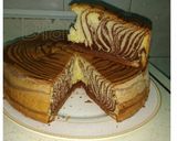 Foto langkah ke 10 dari resep Bolu zebra.
