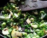 A picture of step 2 of Mushroom Risotto.