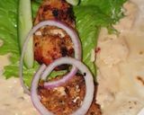 A picture of step 3 of Angara chicken wraps.