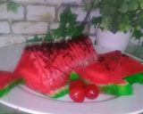 Foto langkah ke 9 dari resep Bolu semangka simple.