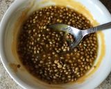 A picture of step 1 of Gur dhana chocolate bitesWhen its engagement or wedding jaggery and coriander seeds are offered.