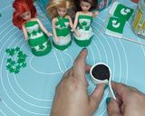 A picture of step 2 of Mini Readymade cupcakes fondant dolls 🇵🇰.