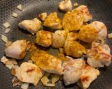 Une image de l'étape 2 de Sauté de poulet au curry.