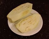 A picture of step 2 of Grilled Ham and Cheese Stuffed Eggplant.
