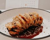 Foto langkah ke 6 dari resep Terong Sisip Kentang Saus BBQ | simple banget!.