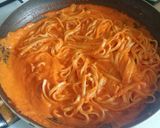 A picture of step 10 of Vickys Creamy Red Pepper Pasta Sauce, GF DF EF SF NF.