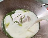 Foto langkah ke 1 dari resep Klappertart Matcha (unbaked).