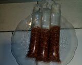 Foto langkah ke 2 dari resep Lontong kuah nasi merah with terong merah, toge dan bakso sapi.