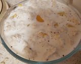 A picture of step 3 of My So Simple Peach Bread pudding. 😁.
