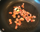 A picture of step 2 of Stir-Fried Cabbage with Bacon.