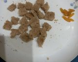 A picture of step 1 of Diet desert with bran bread 🍞 🍲.