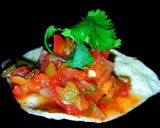 A picture of step 4 of Mike's Habenero Salsa.