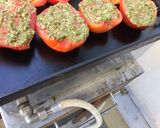 Une image de l'étape 5 de Tomates aux herbes,ail et parmesan.