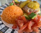Foto del paso 3 de la receta: Pollo 🐔 Hawaii 🍍💥 arroz con pimentón 👍