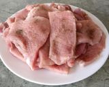 Tejszínes gombás karajszeletek recept fázis 1 fotója