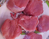 Foto del paso 1 de la receta: Solomillo de cerdo con salsa de almendras y queso