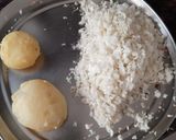 A picture of step 1 of Gobi ke kofta curry.