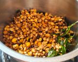 A picture of step 1 of Sambhar Masala.