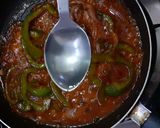 A picture of step 6 of Chilli potatoes.