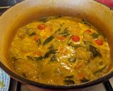 A picture of step 6 of Coconut tamarind fish stew.