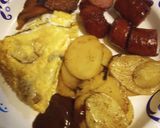 A picture of step 3 of Mushrooms and Swiss Eggs.