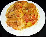 Foto langkah ke 7 dari resep Gulai Udang Kentang.