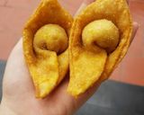 Hình bước làm 4 của món Hoành thánh chiên ròn