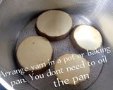 A picture of step 2 of Baked/Roasted yam without oven.