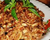 Foto langkah ke 7 dari resep Tongkol Asap Suwir Pedas.