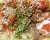 A picture of step 1 of Veg Masala Toast Sandwich.