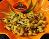 A picture of step 8 of Onion Pumpkin spicy pakore.