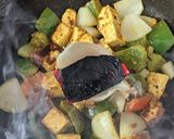 A picture of step 3 of Paneer Angara.