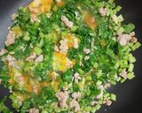 รูปขั้นตอนการทำที่ 2 ของ ผักกวางตุ้ง&หมูสับผัดไข่