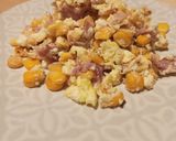 Foto del paso 2 de la receta: Huevos con jamón y maíz dulce