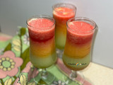 یخ در بهشت سه رنگ Three-color smoothie