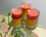 عکس مرحله 3 از دستور یخ در بهشت سه رنگ Three-color smoothie