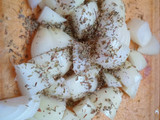 BONDIOLA AL HORNO CON MOSTAZA, MANDARINA, CEBOLLAS Y MANZANAS 🧅🍊🍎🥰😍🍎🧅🍊😍🥰💪💪💪