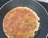 Foto langkah ke 3 dari resep Telur dadar kornet.