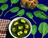 A picture of step 10 of Palak Paneer.