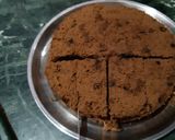 A picture of step 20 of Butterscotch rajbhog ice-cream chocolate cake.