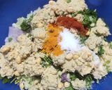 A picture of step 2 of Cabbage vada with Banana flour.