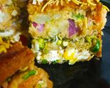 A picture of step 8 of Sprout & Veggie Chaat Club Sandwich.