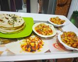 A picture of step 5 of Chole Kulcha.