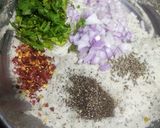 A picture of step 4 of Black gram vada.