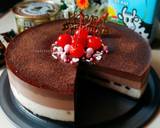 Oreo Tiramisu Chocolate Pudding Cake langkah memasak 15 foto