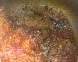 A picture of step 3 of Keema matar masala.