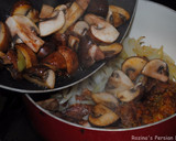 A picture of step 8 of Beef stroganoff.