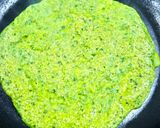 Une image de l'étape 2 de Crêpes aux épinards et farine de pois chiches.
