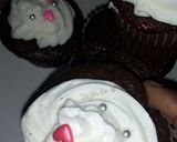 A picture of step 1 of Whipped Cream Frosting.